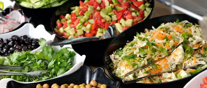 Healthy catering items
