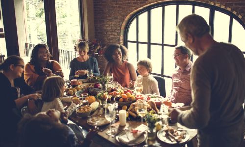 Thanksgiving family dinner