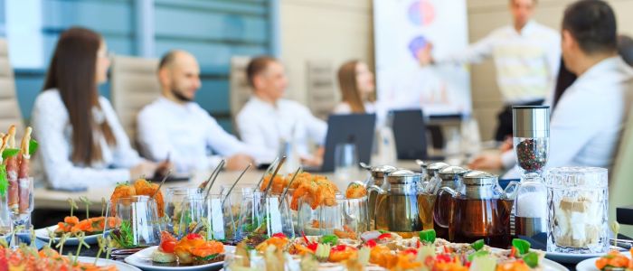 Corporate meeting catering