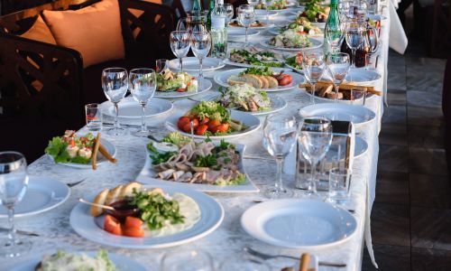 Catering table