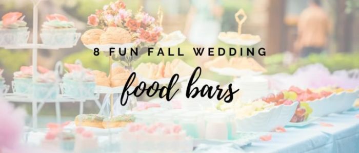 Food Bar at a Wedding