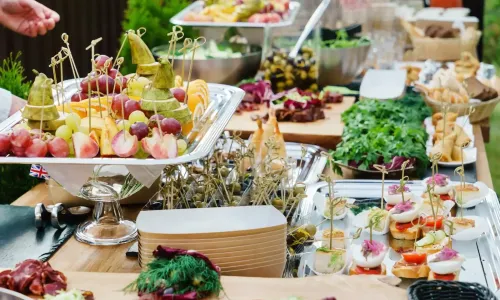 Catered picnic