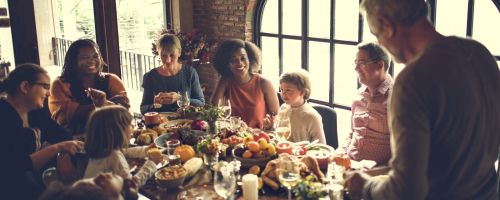 Thanksgiving family dinner