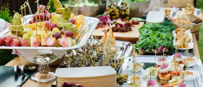 Catered picnic