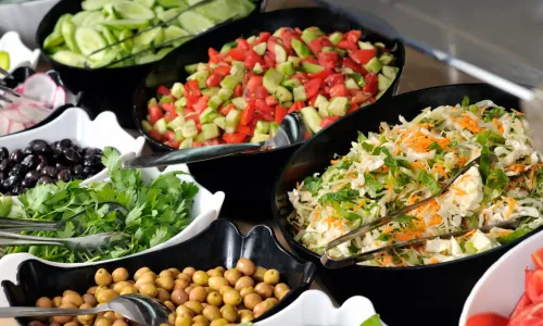 Healthy catering items
