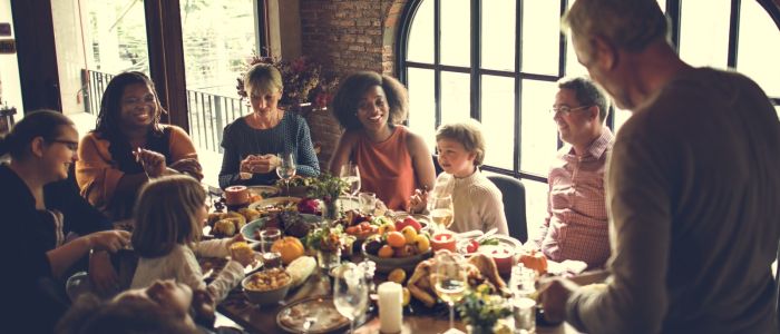 Thanksgiving family dinner